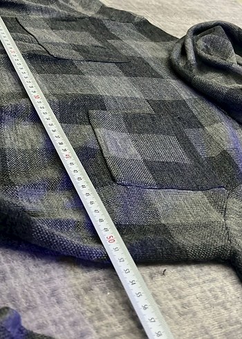 Kadın Gri Boğazlı Triko Salaş Kazak - Görsel 4