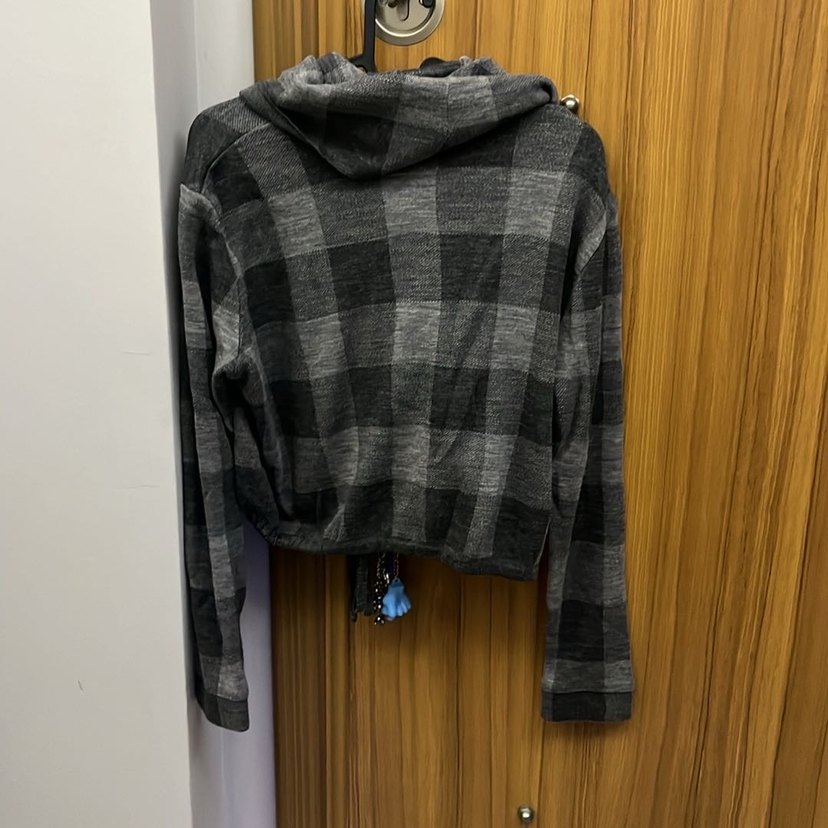 Kadın Gri Boğazlı Triko Salaş Kazak - Görsel 2