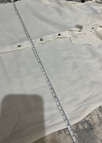 Koton Beyaz Fırfırlı Kolsuz Gömlek - Görsel 5