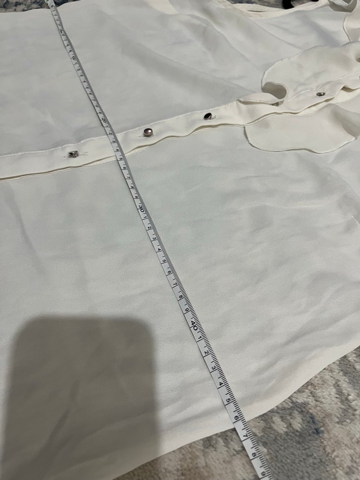 Koton Beyaz Fırfırlı Kolsuz Gömlek - Görsel 5