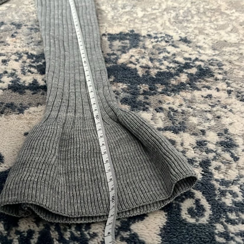 Gri Kadın Boğazlı Triko Kazak - Görsel 5