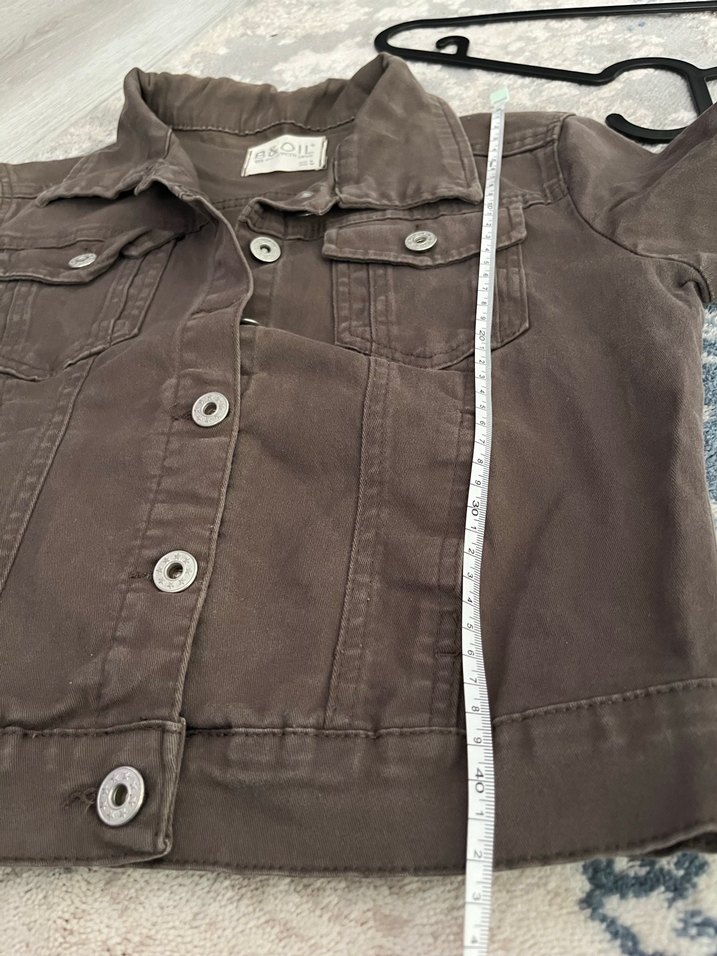 Kahverengi kot ceket - Görsel 5