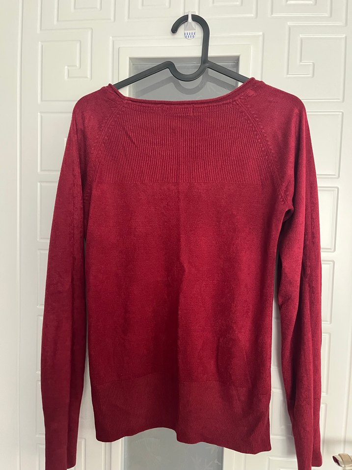 Koton Bordo Kadın Triko Kazak - Görsel 2