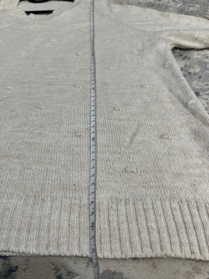 LC WAIKIKI krem V Yaka Kadın Kazak - Görsel 3