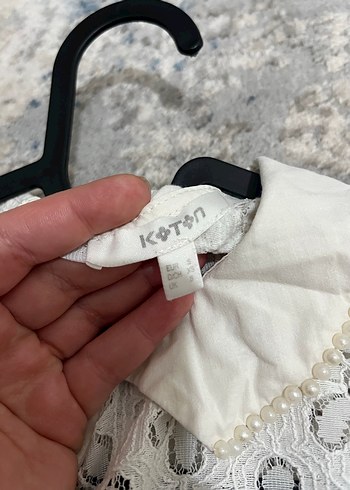 Koton krem Kolsuz Bluz - Görsel 3