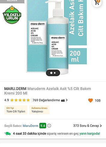 Maruderm azelaik asit krem