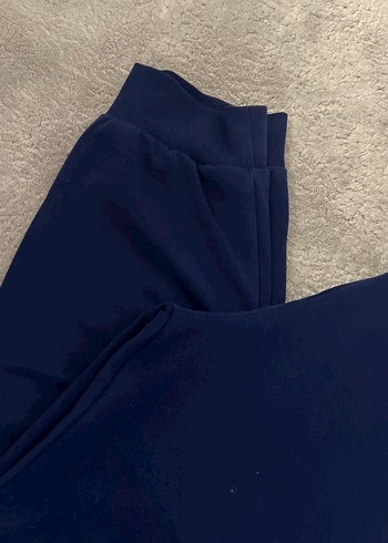 Lacivert Rahat Kesim Kadın Eşofman Altı - Görsel 3