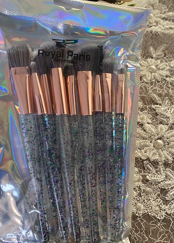 Renkli Makyaj Fırça Seti 2'li - Görsel 3