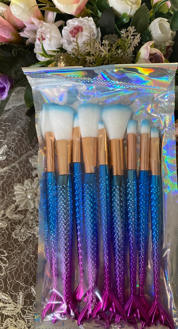 Renkli Makyaj Fırça Seti 2'li - Görsel 2