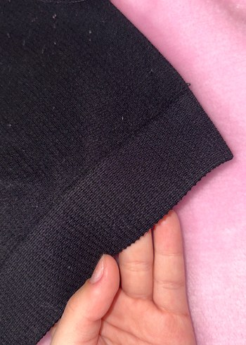 Siyah düz crop - Görsel 2