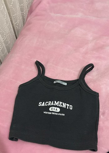 Siyah Baskılı Kadın Atlet - Görsel 2