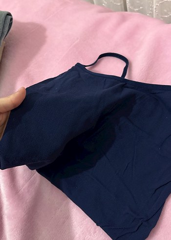 Kadın Lacivert İnce Askılı Atlet - Görsel 2