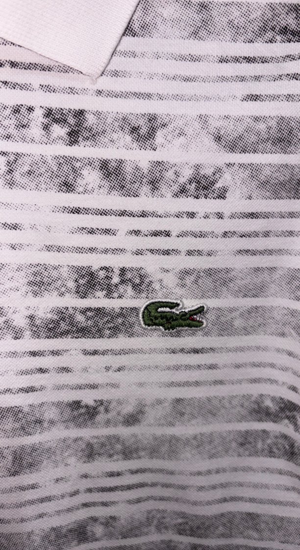 Erkek Gri Çizgili Polo Tişört - Görsel 3