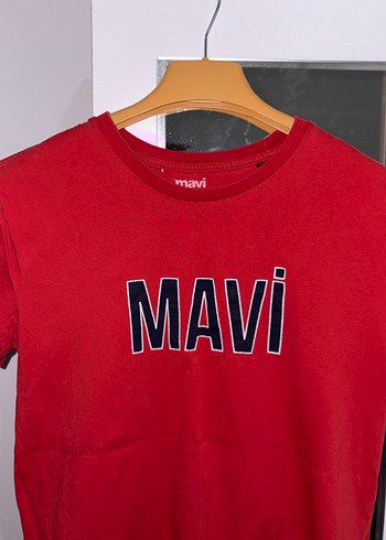 Kırmızı Baskılı Erkek Tişört - Görsel 2