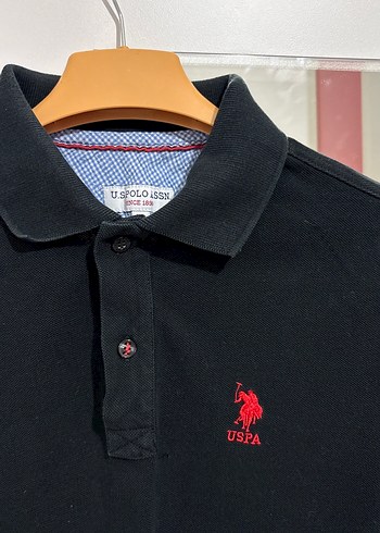 Erkek Siyah Polo Yaka Kısa Kollu Tişört - Görsel 2