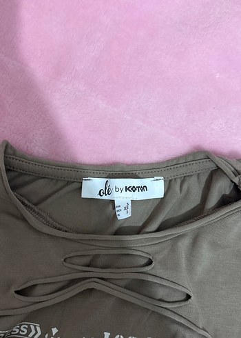 Kızlar için Kahverengi Baskılı Uzun Kollu Tişört - Görsel 3