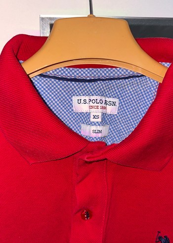 Kızlar için Kırmızı Kısa Kollu Polo Tişört - Görsel 3