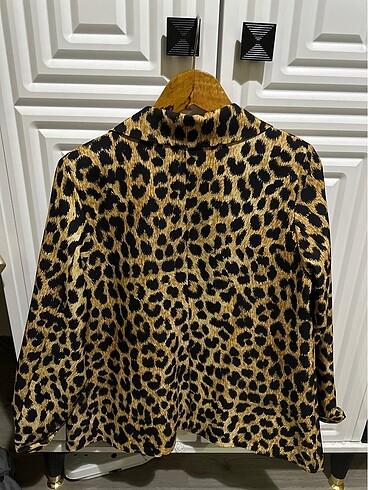42 Beden Blazer ceket leopar