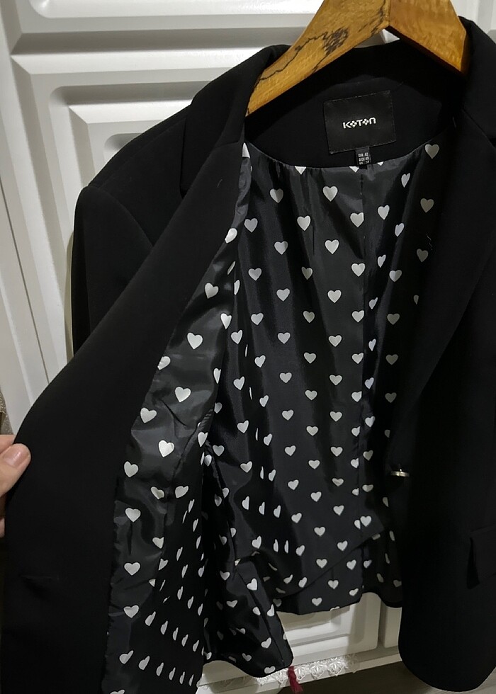 Koton siyah blazer ceket - Görsel 4