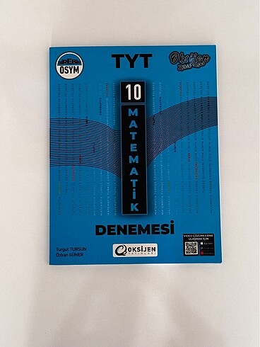 TYT MATEMATİK BRANŞ DENEMESİ OKSİJEN YAYINLARI YKS