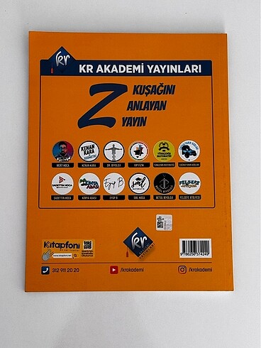  YKS TYT DR BİYOLOJİ VİDEO DERS KİTABI KR AKADEMİ