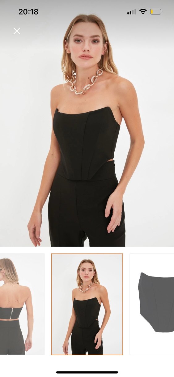 Siyah Straplez Mini Büstiyer - Görsel 3