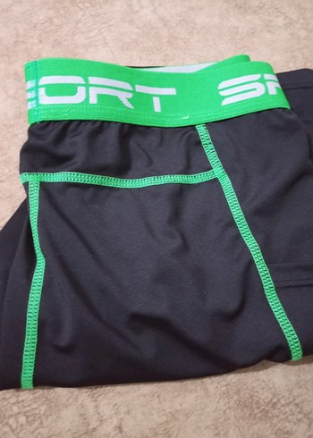 Yeşil Bant Detaylı Erkek şort - Görsel 2