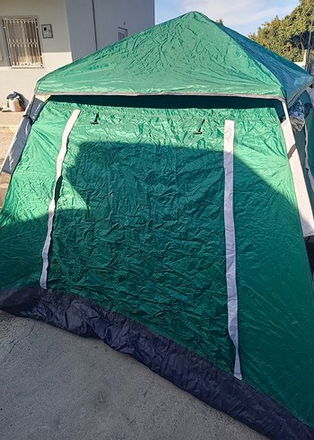 5 Kişilik koyu yeşil kamp çadırı - Görsel 5