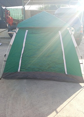 5 Kişilik koyu yeşil kamp çadırı - Görsel 4