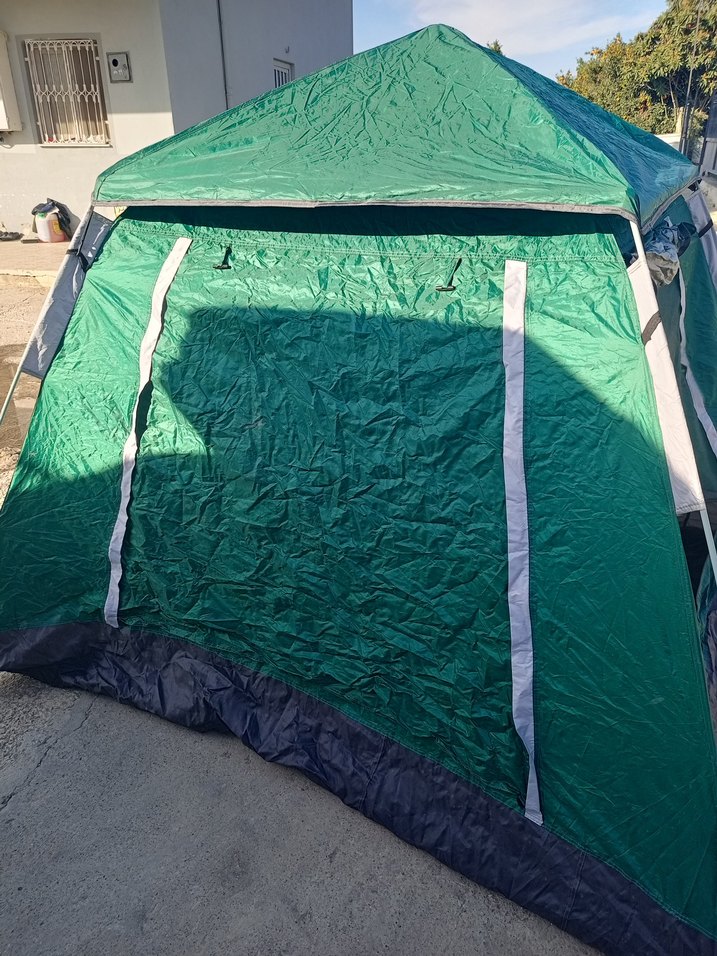 5 Kişilik koyu yeşil kamp çadırı - Görsel 5