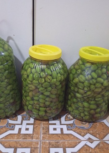 Yeni mahsül yeşil zeytin