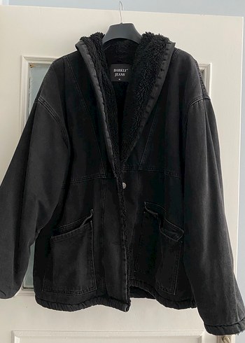 xl Beden siyah Renk Siyah Kadın Midi Boy Peluş Astarlı Ceket