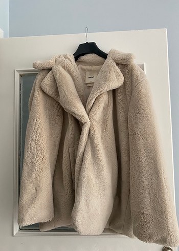 Koton Bej Midi Boy Peluş Kadın Mont