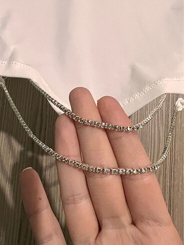 Bershka kristal Taşlı crop sırt dekolteli bluz dekolte bluz