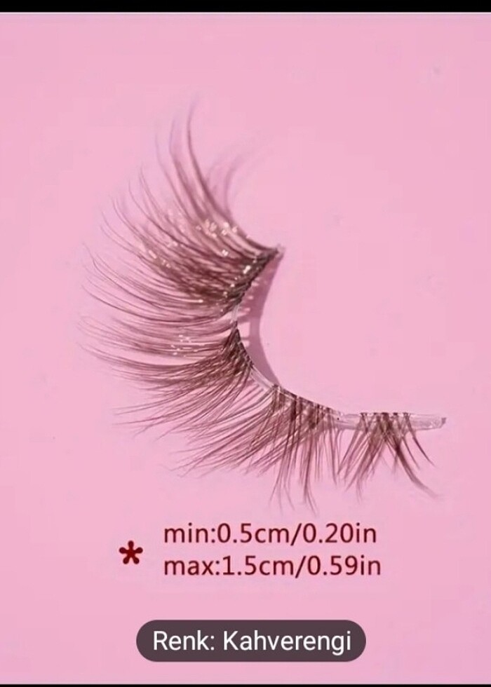 6D şeffaf hipoalerjenik kiprik - Görsel 2