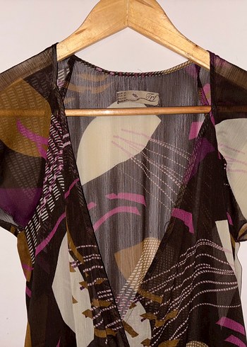 Mor V Yaka Salaş Bikini Üstü - Görsel 4