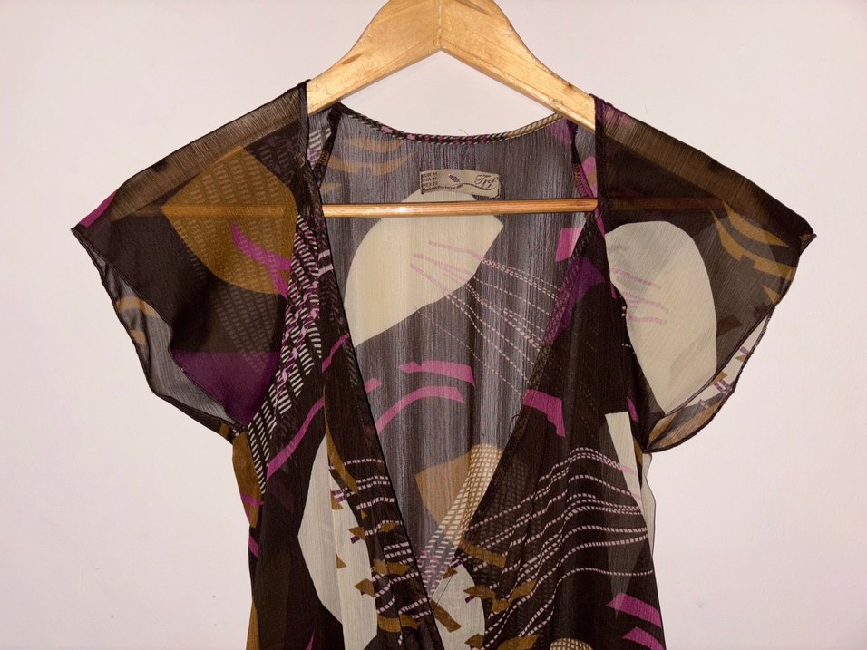 Mor V Yaka Salaş Bikini Üstü - Görsel 4