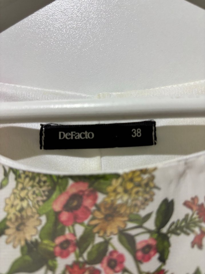 Çiçek Desenli Beyaz Uzun Bohem Elbise - Görsel 5