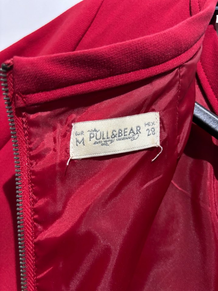 Kısa Kollu Kırmızı Midi Triko Elbise - Görsel 5