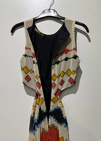 Bohem Çok Renkli Uzun Elbise - Görsel 5