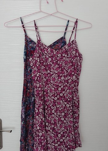 LC Waikiki Çiçek Desenli Askılı Midi Bohem Elbise