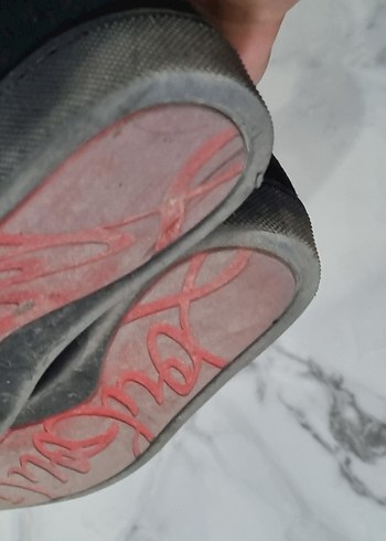 İthal Replika Siyah Süet İşlemeli ve Payetli Erkek Spor Ayakkabı - Görsel 5