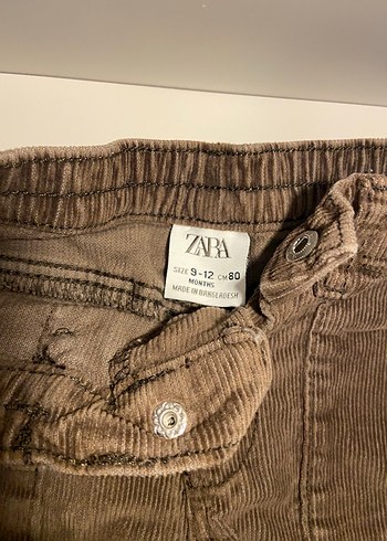 Zara Erkek Çocuk Kahverengi Bol Kesim Kot Pantolon