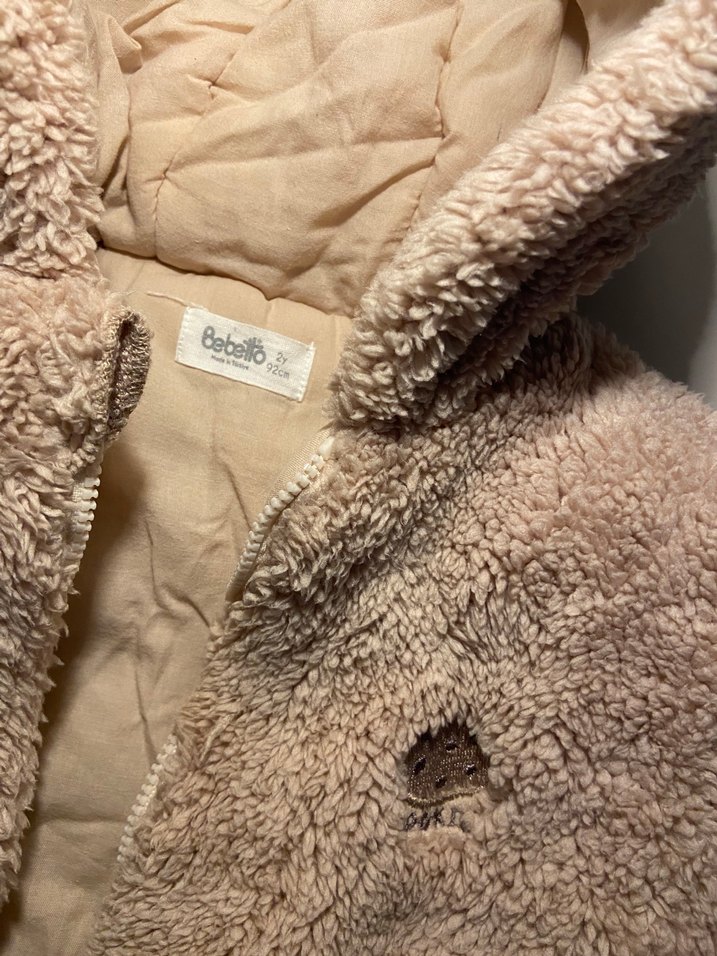 Kapüşonlu Krem Rengi Erkek Çocuk Mont - Görsel 2