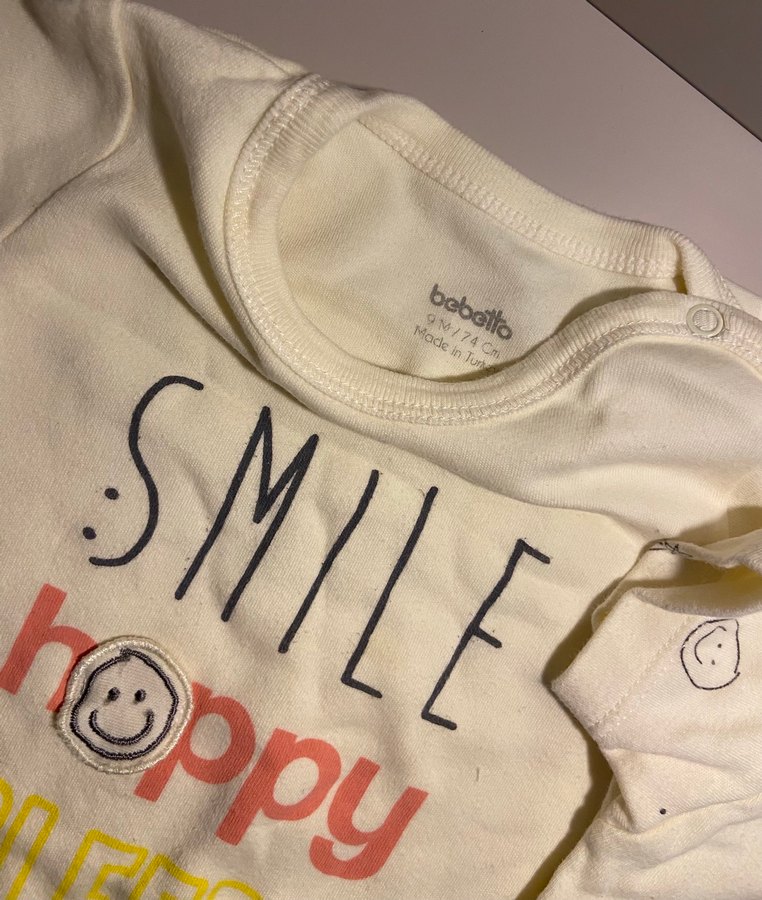 Renkli Baskılı Bebek Kısa Kollu Zıbın - Görsel 2