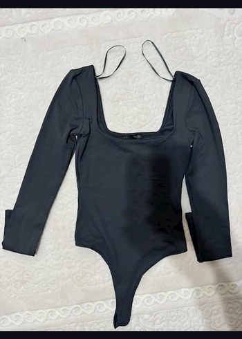 Siyah V Yakalı Uzun Kollu Kadın Bluz - Görsel 3