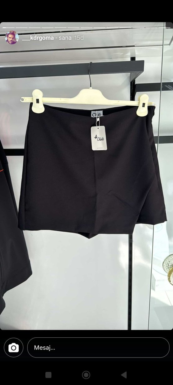 orjinal Beymen marka Siyah Mini Spor Etek - Görsel 4