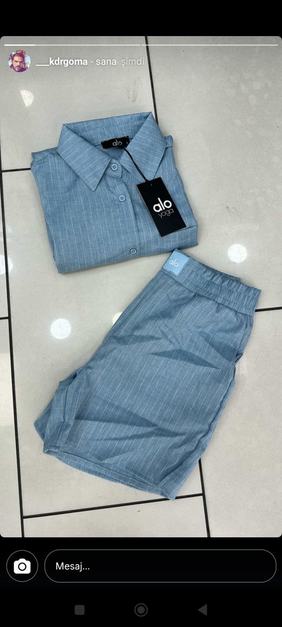 Mavi Regular Fit Kısa Gömlek - Görsel 3