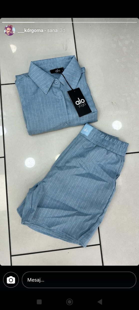 Mavi Regular Fit Kısa Gömlek - Görsel 5