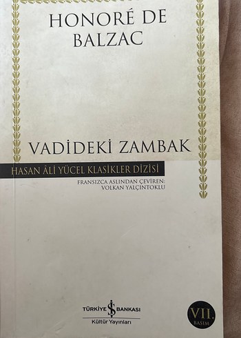 Vadideki Zambak - Honoré de Balzac